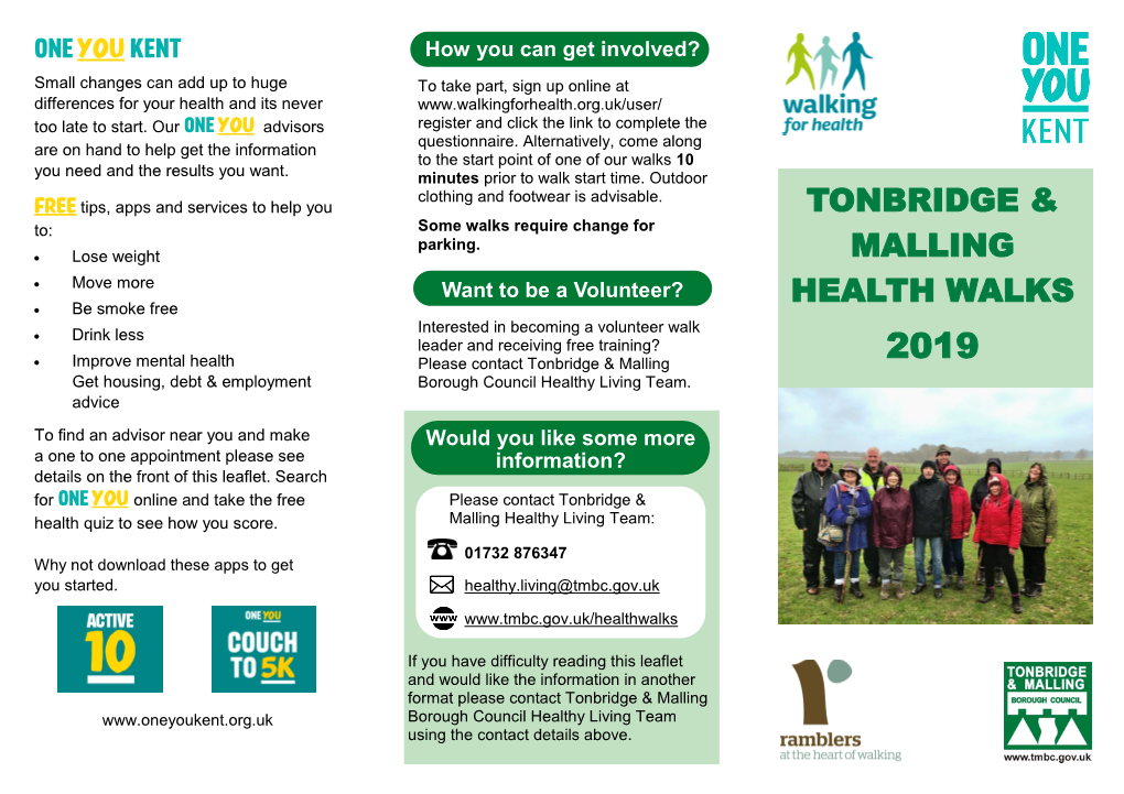 Tonbridge & Malling Health Walks