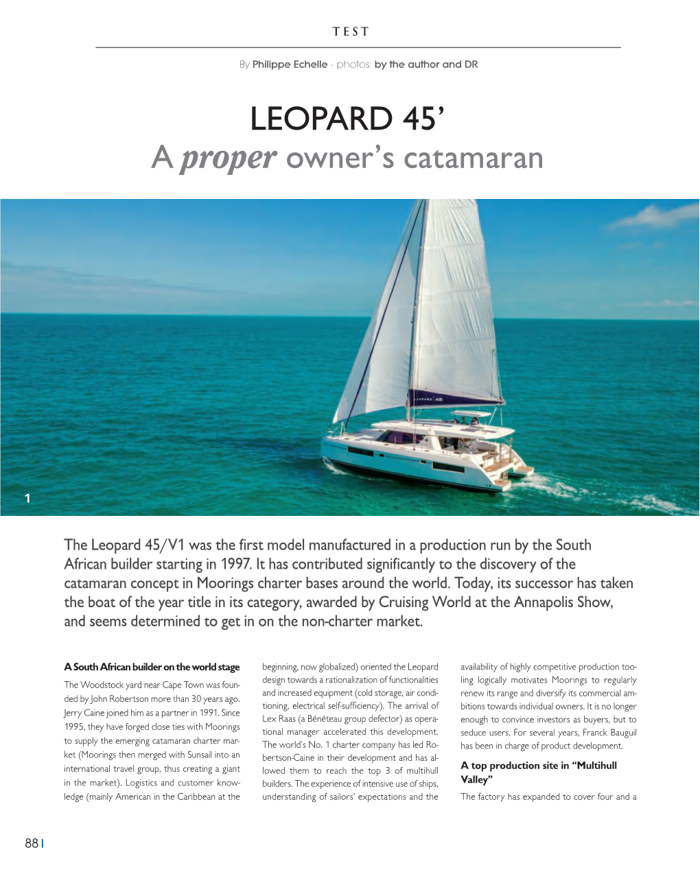 LEOPARD 45' a Proper Owner's Catamaran