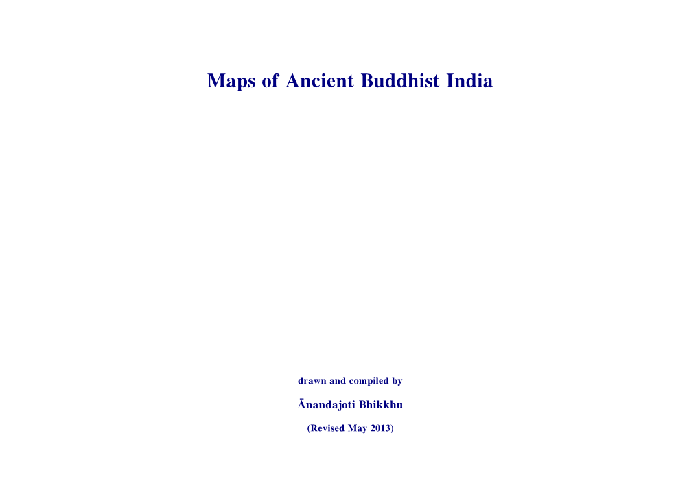 Maps of Ancient Buddhist India