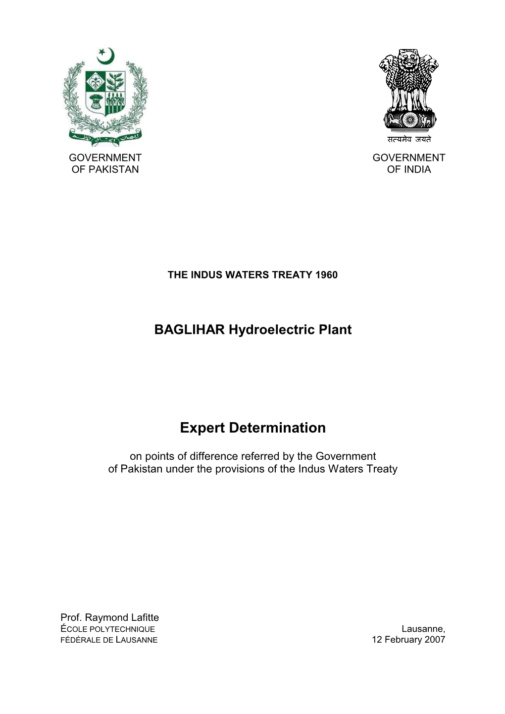 BAGLIHAR Hydroelectric Plant