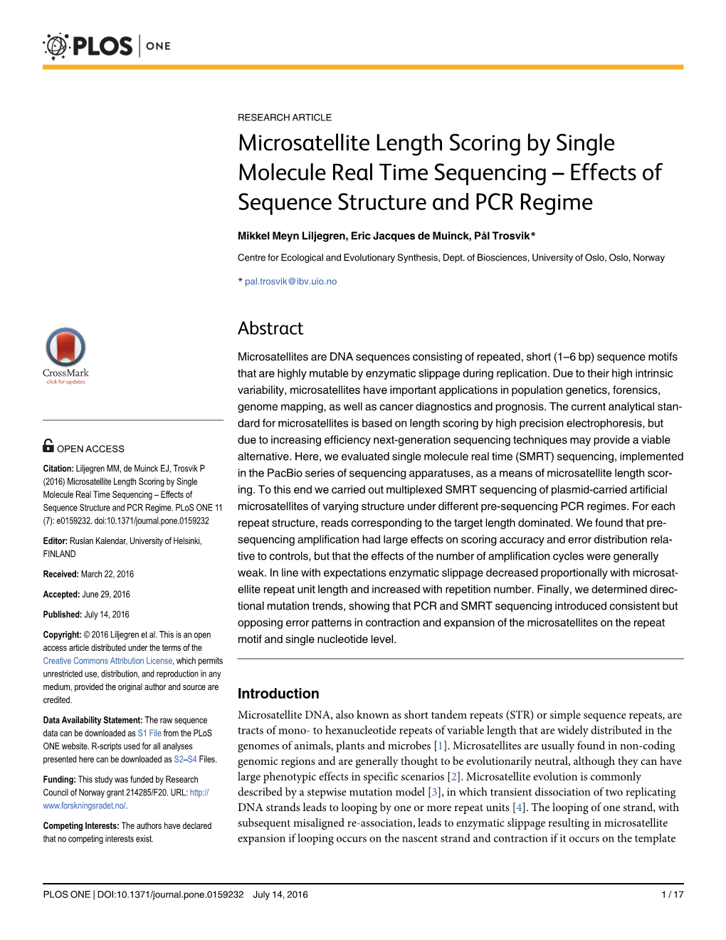 Effects of Sequence Structure and PCR Regime