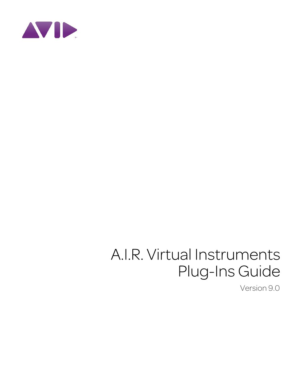 AIR Virtual Instruments Plug-Ins Guide