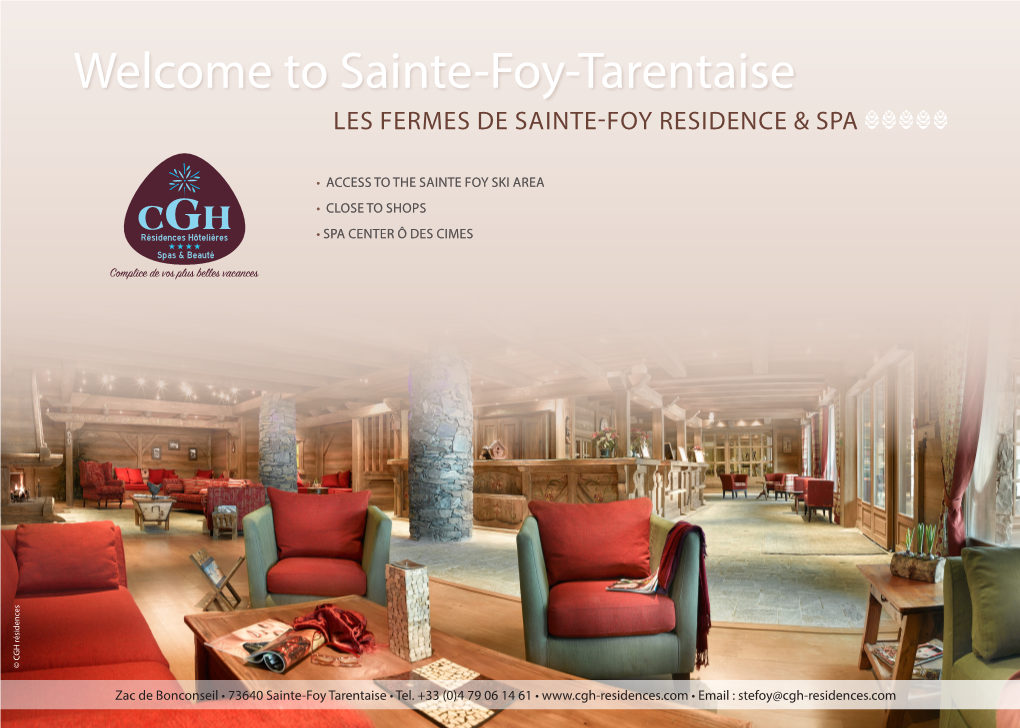 Sainte-Foy-Tarentaise LES FERMES DE SAINTE-FOY RESIDENCE & SPA