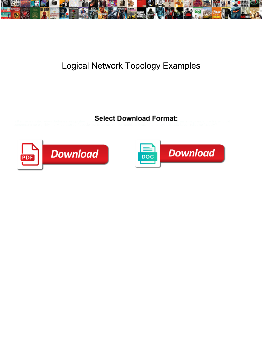 Logical Network Topology Examples