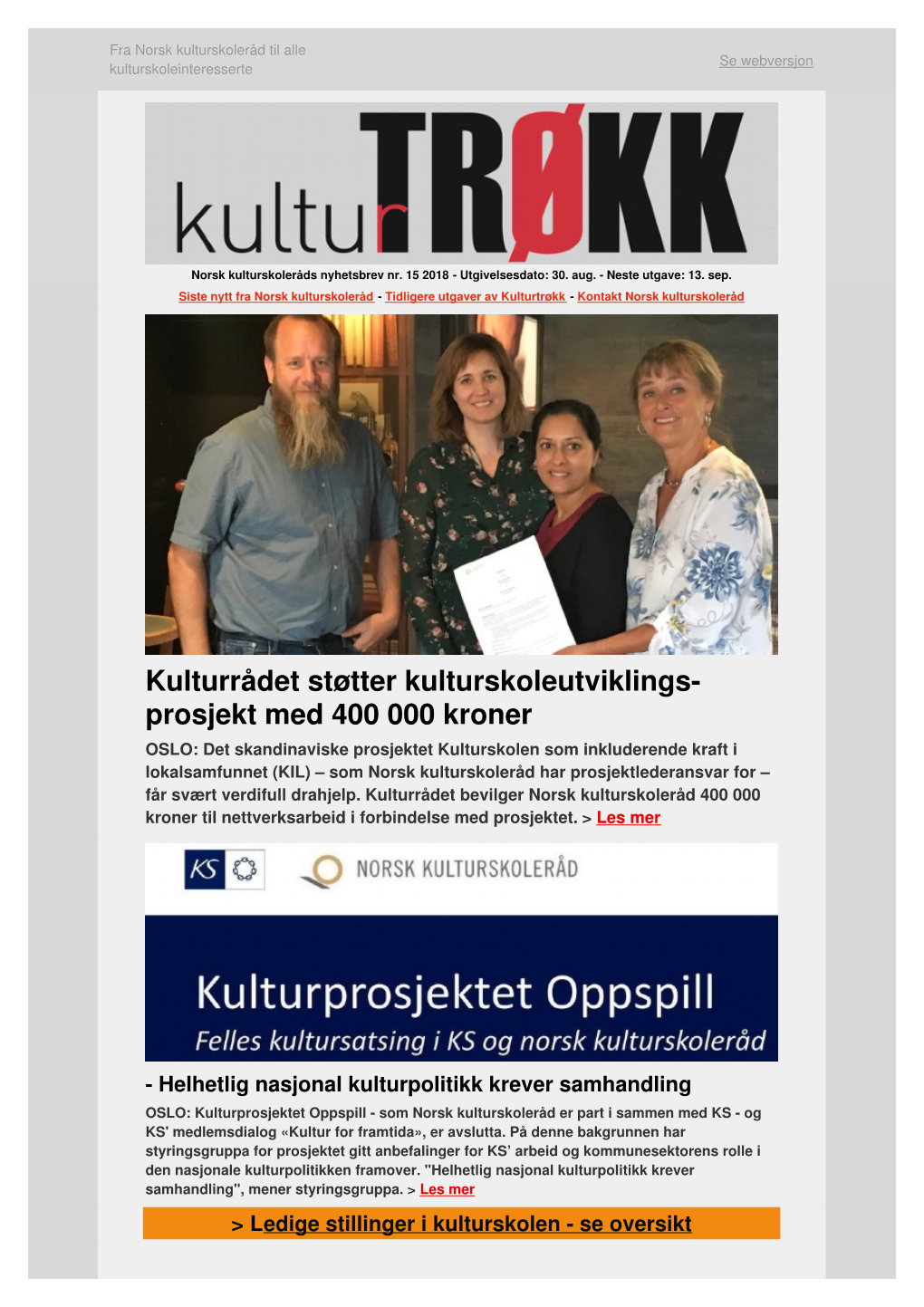 Kulturtrøkk Nr. 15 2018