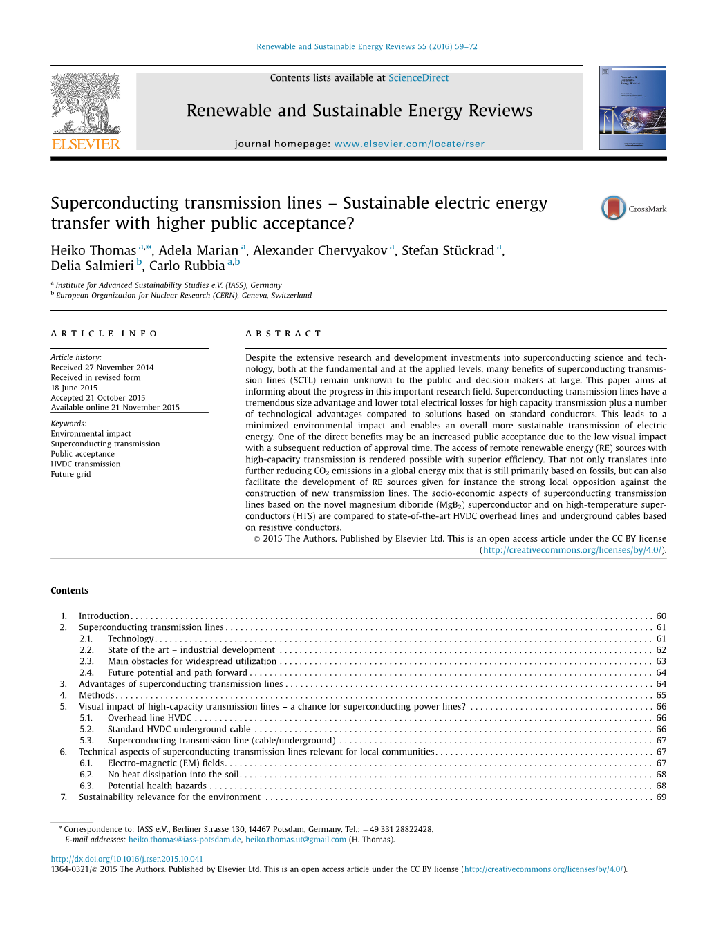 Sustainable Electric Energy Transfer with Higher Public Acceptance?