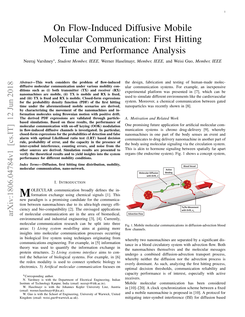 On Flow-Induced Diffusive Mobile Molecular Communication: First Hitting Time and Performance Analysis