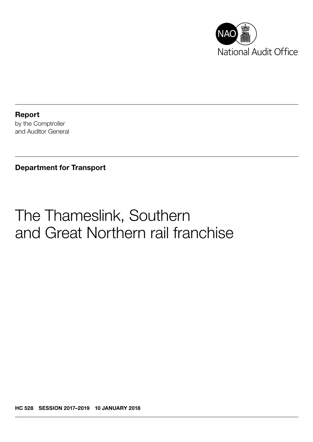 The Thameslink Southern and Great Northern Rail Franchise (Summary)