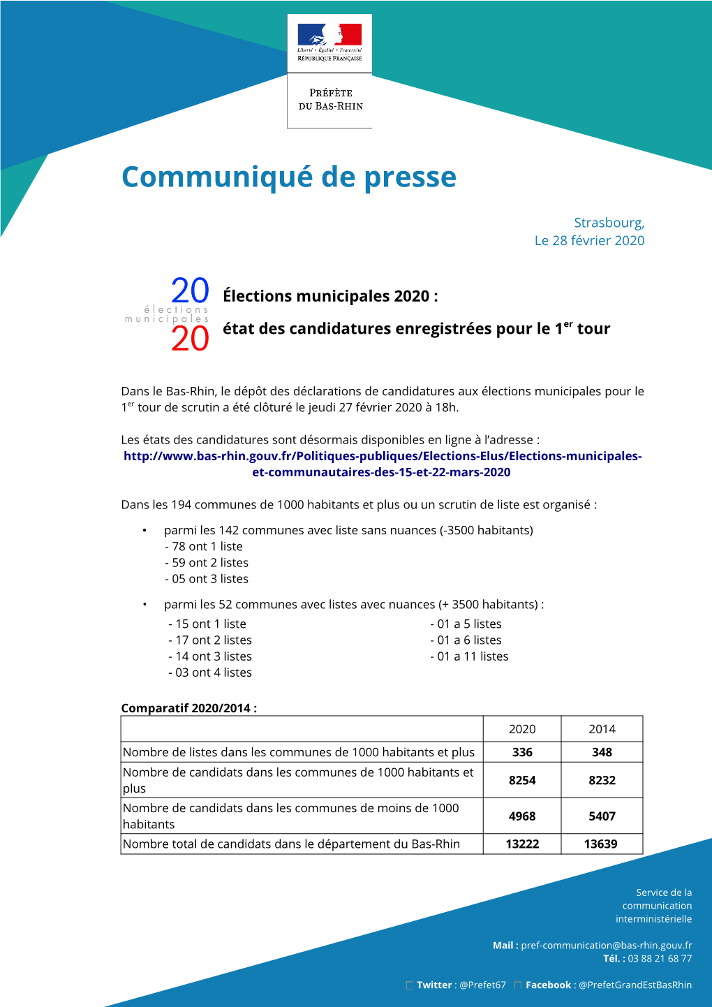 Communiqué De Presse