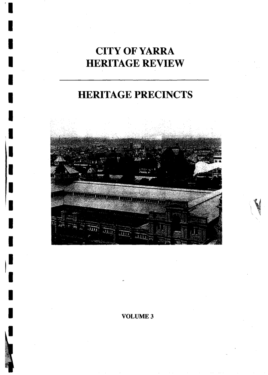 City of Yarra Heritage Review 1998 Vol 3