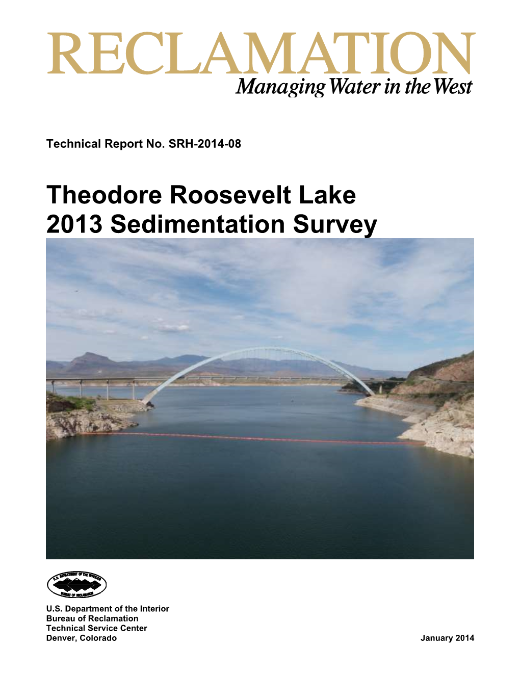 Theodore Roosevelt Lake 2013 Sedimentation Survey