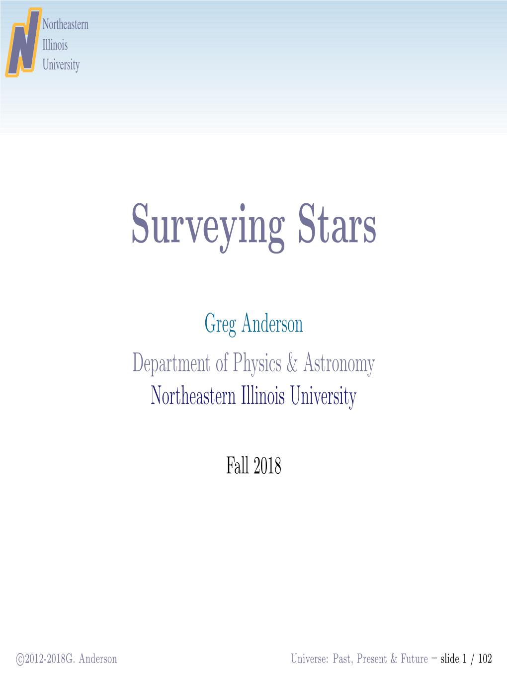 Surveying Stars