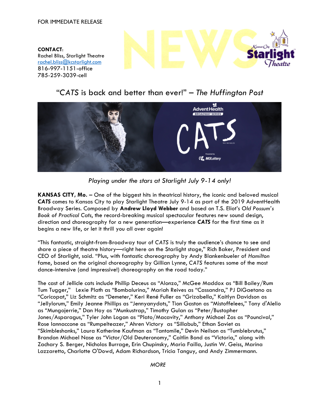 CATS Is Back and Better Than Ever!” – the Huffington Post