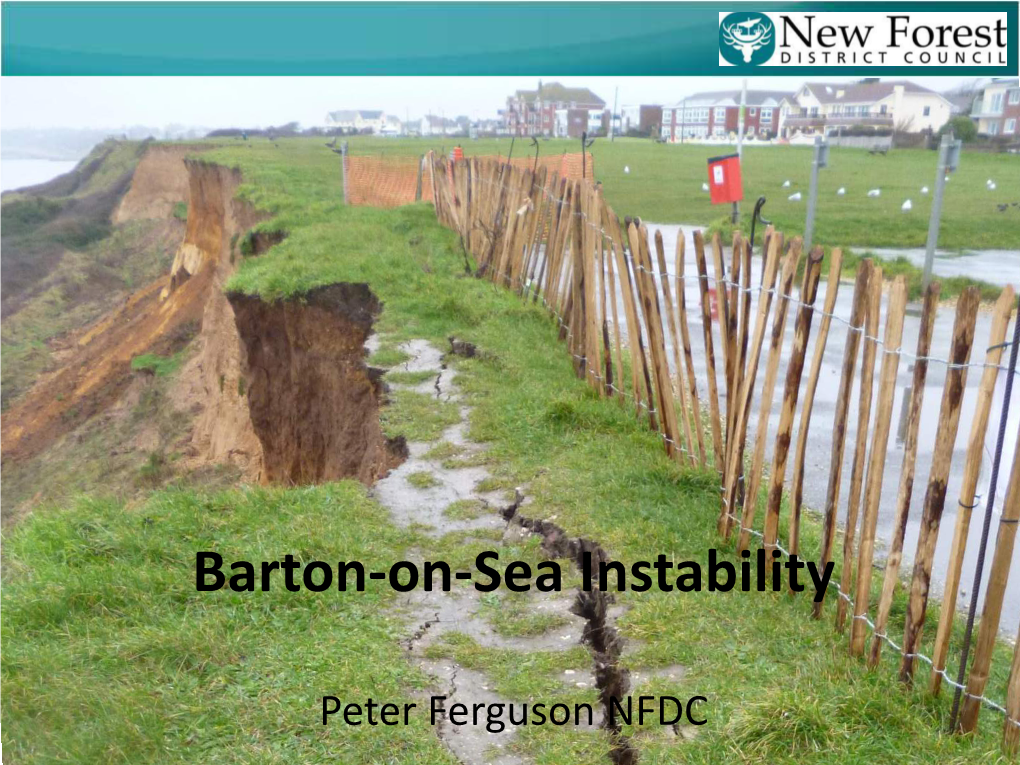 Barton-On-Sea Instability