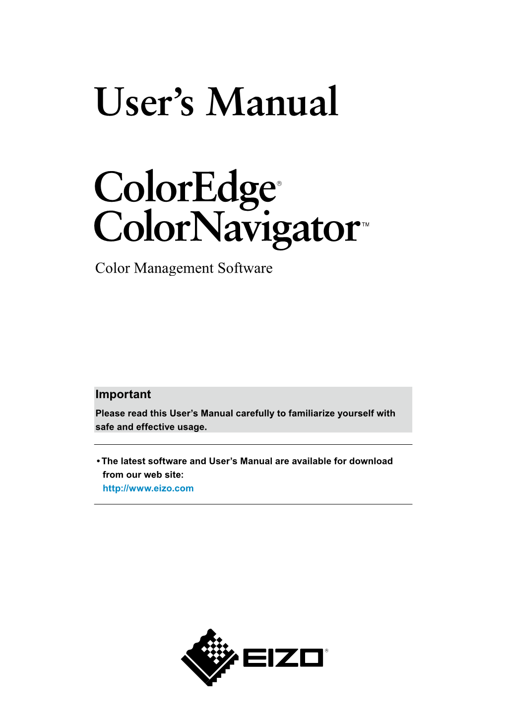 Coloredge Colornavigator User's Manual