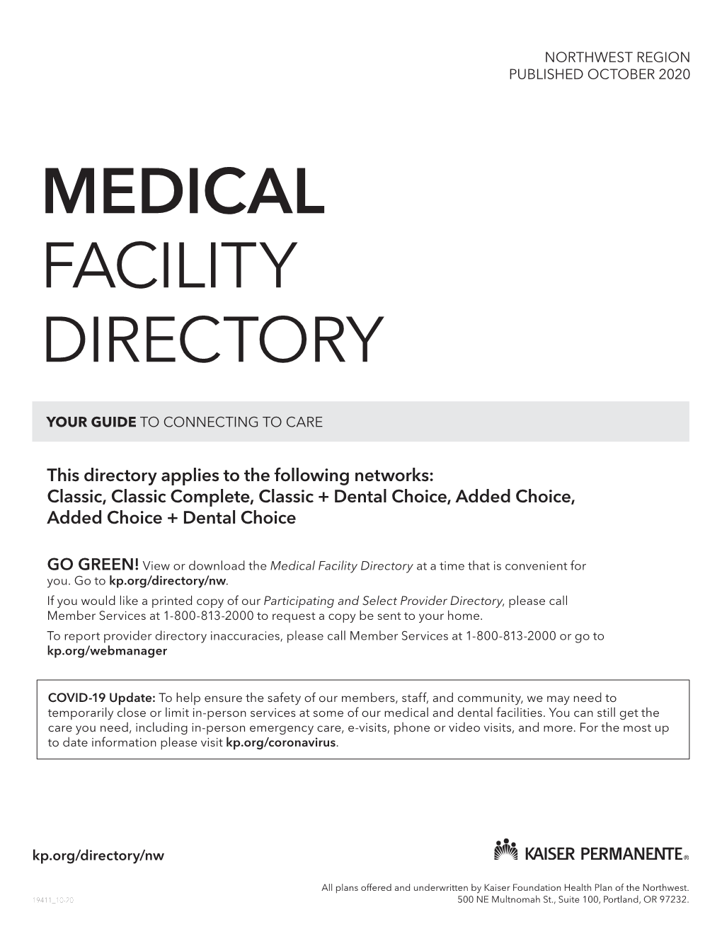 Medical Facility Directory