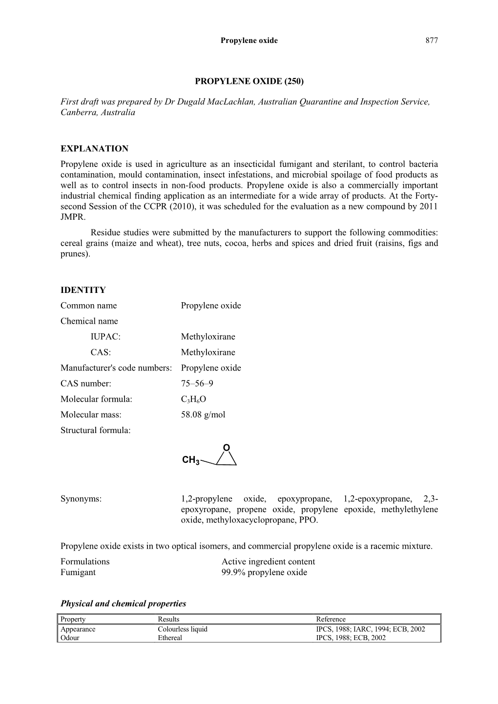 Propylene Oxide (250)