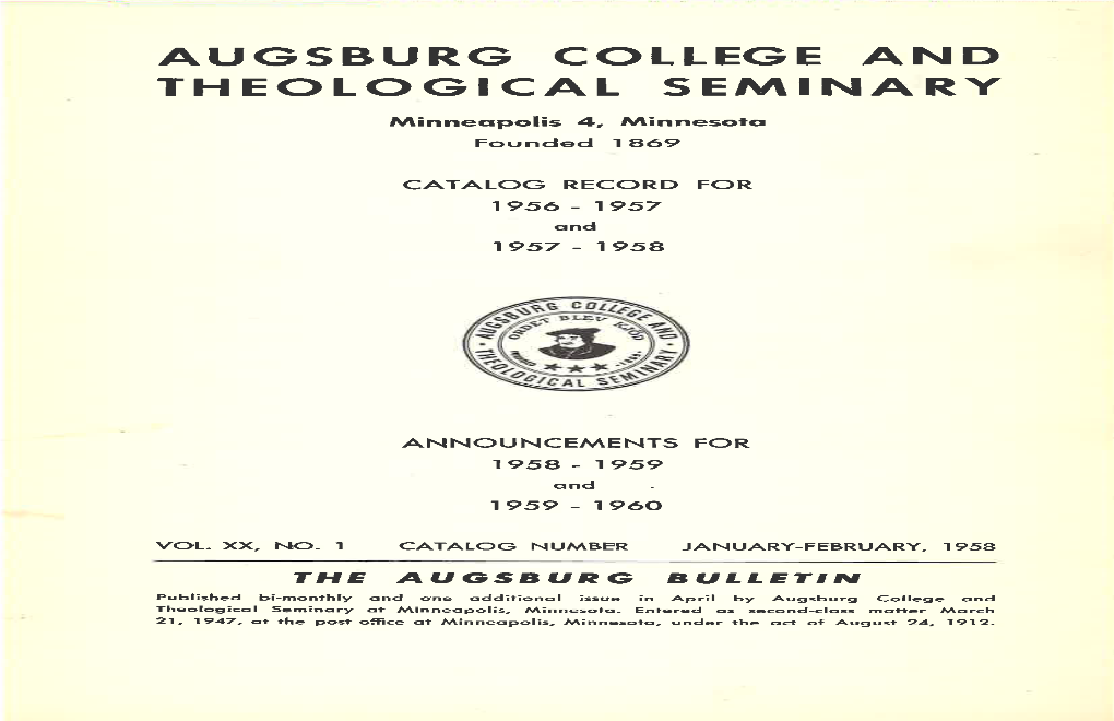 Augsburg College and Theological Seminary