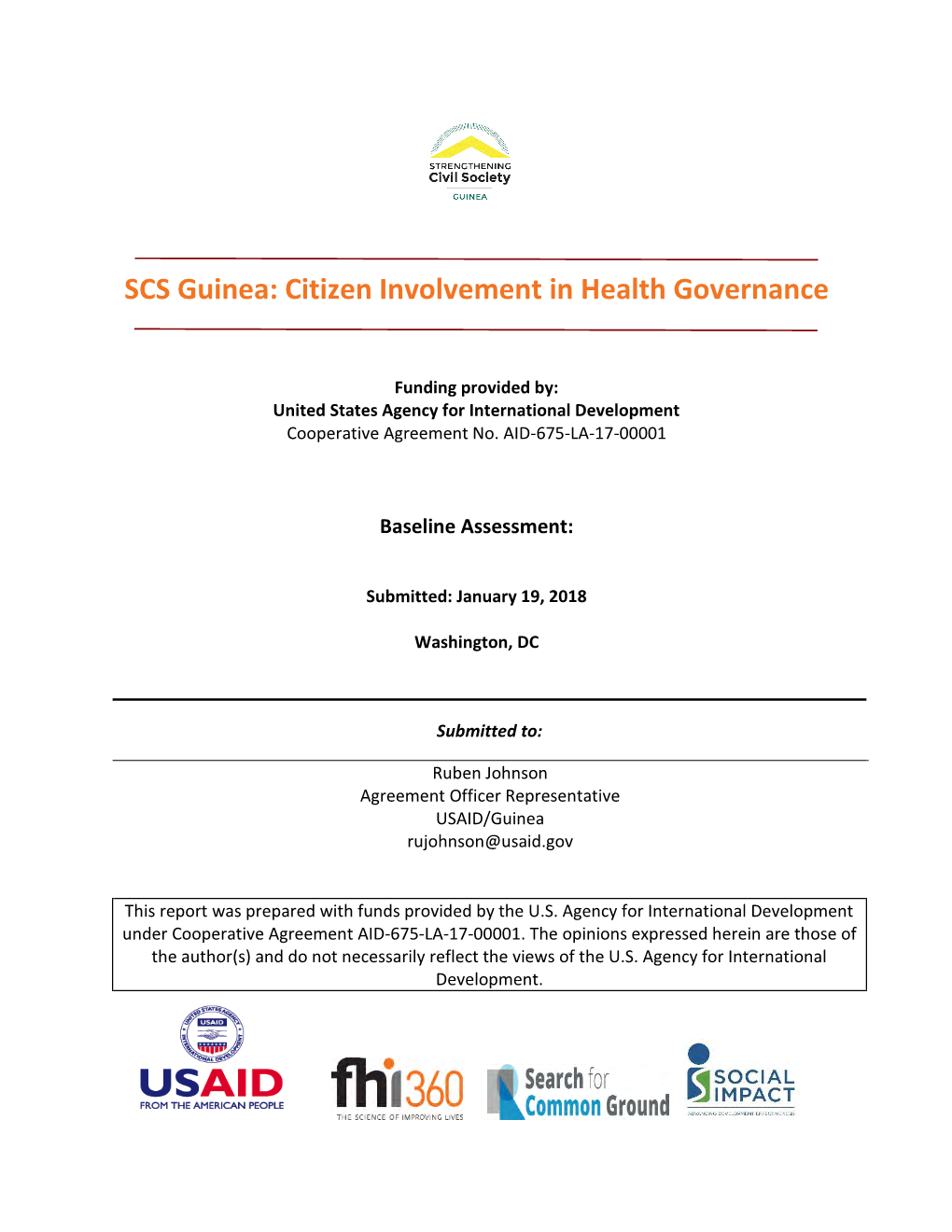 SCS Guinea: Citizen Involvement in Health Governance