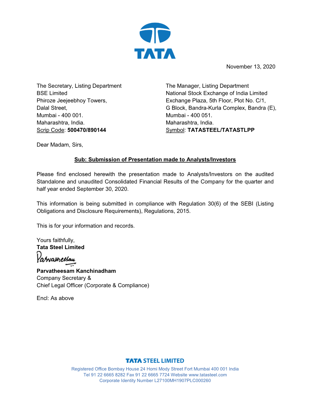 Tata Steel Limited