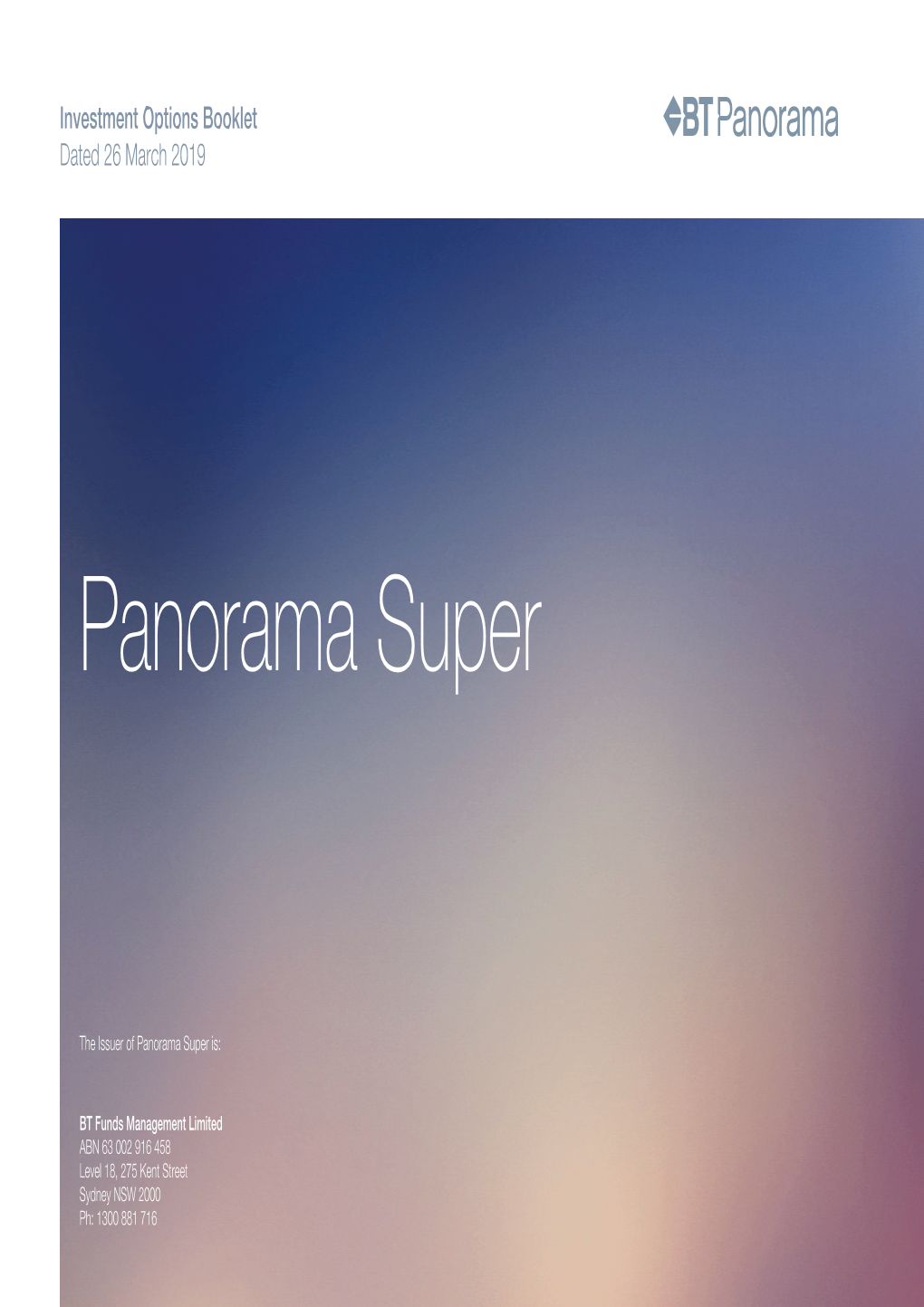 Panorama-Super-Investment-Options
