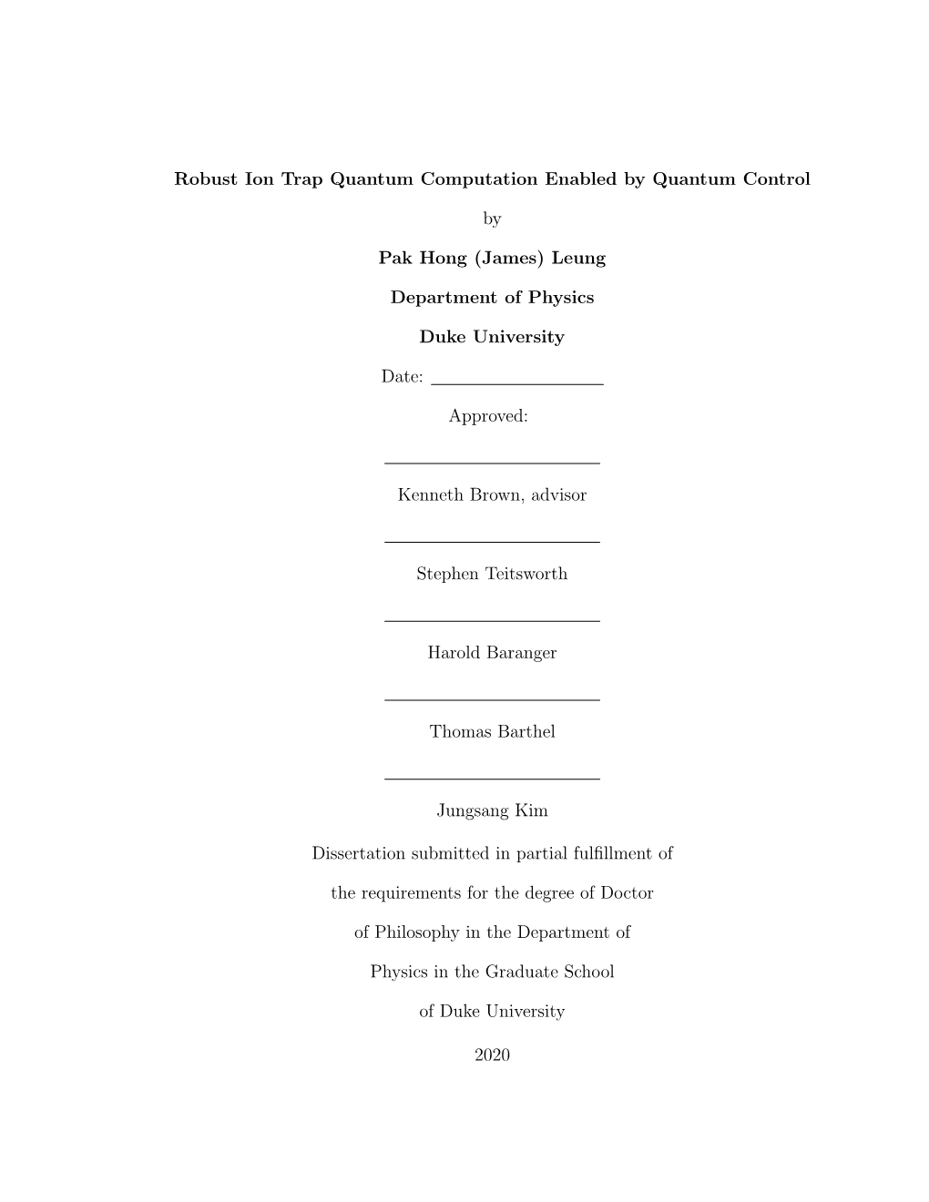 Robust Ion Trap Quantum Computation Enabled by Quantum Control