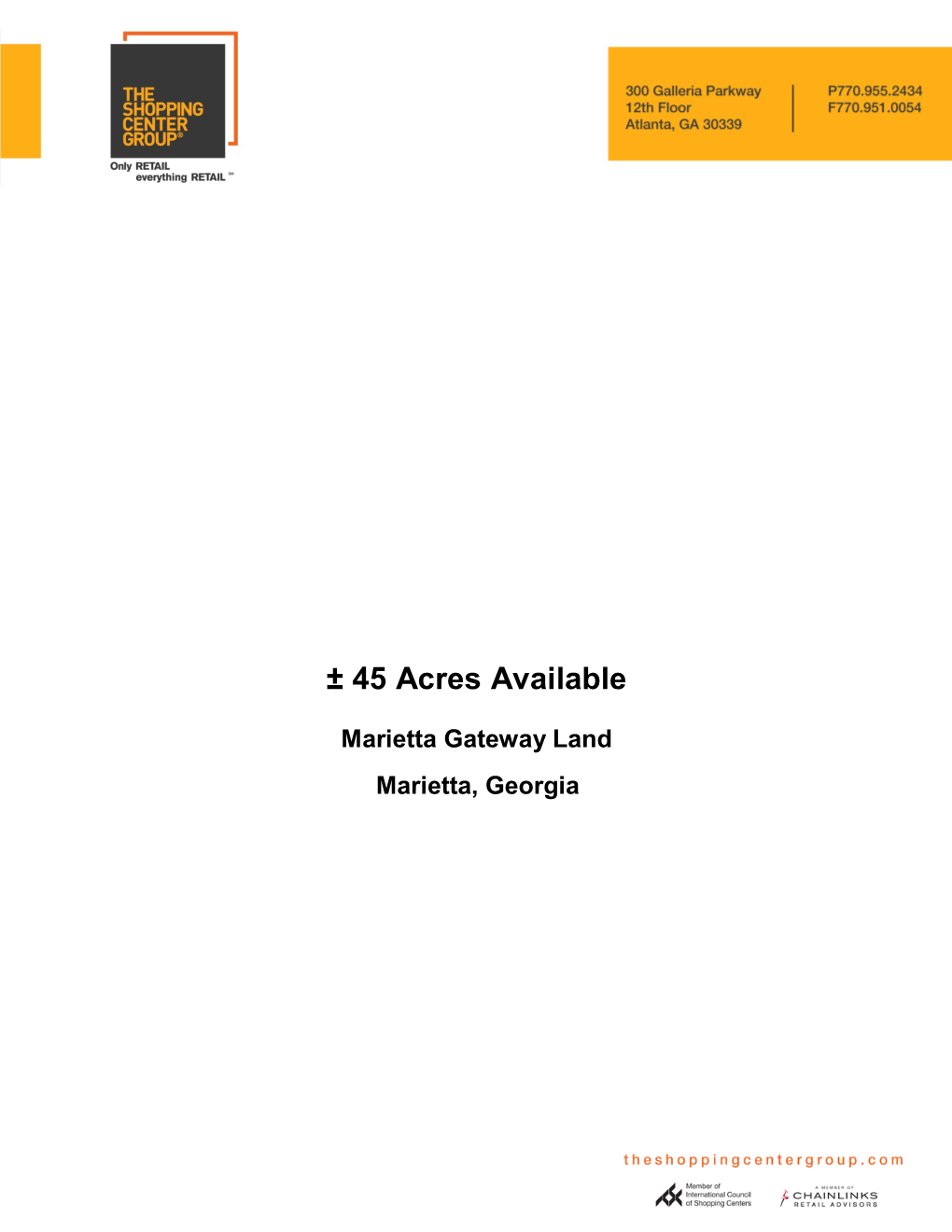 Marietta Gateway Land Cover Page 2012