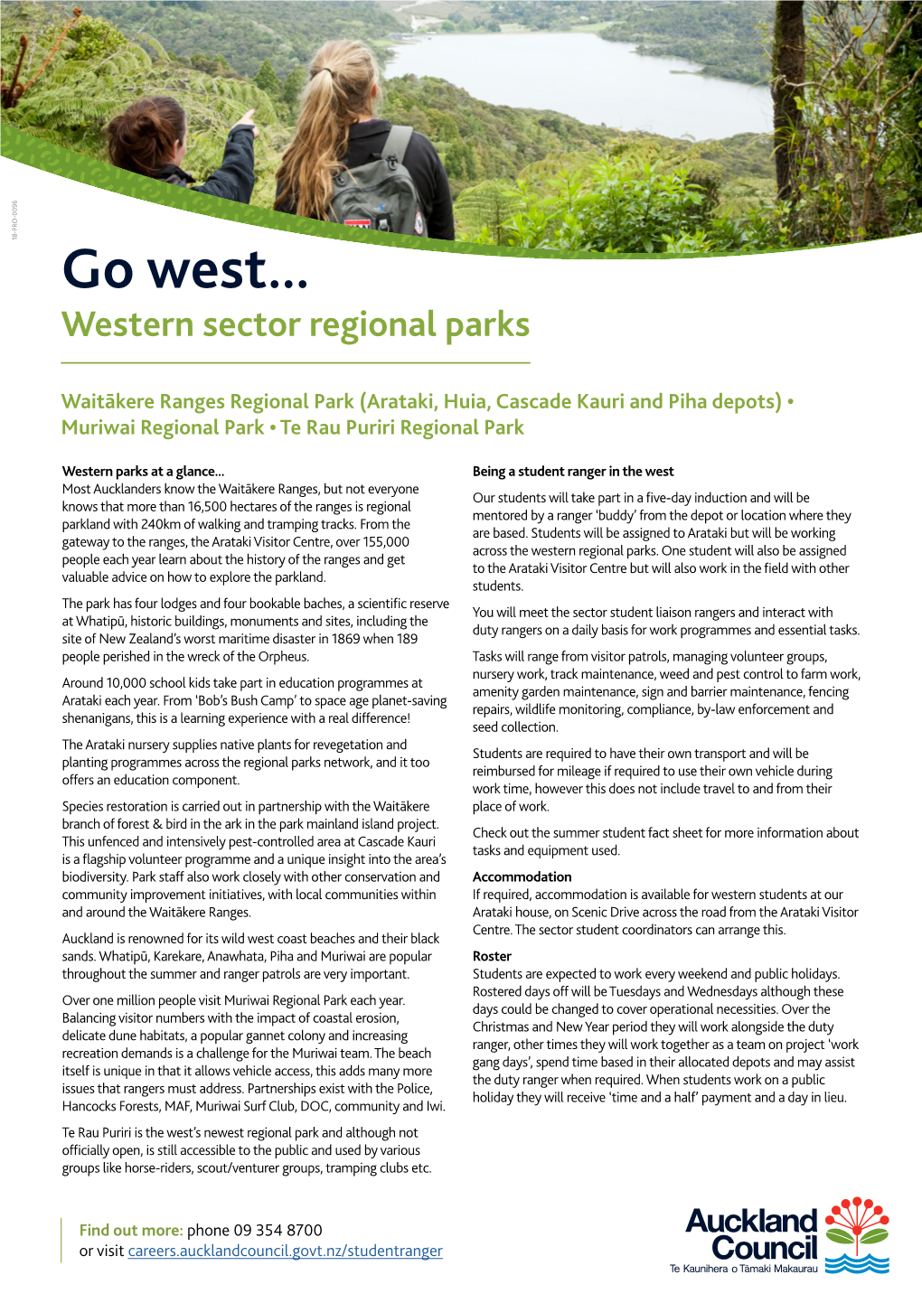 Go West... Western Sector Regional Parks