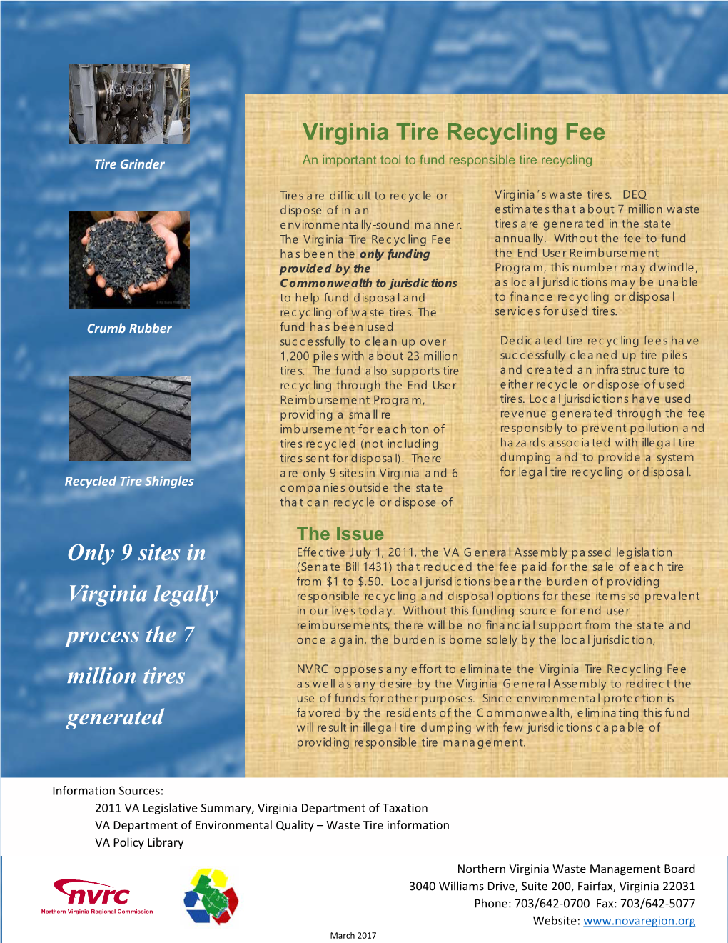 Virginia Tire Recycling Fee