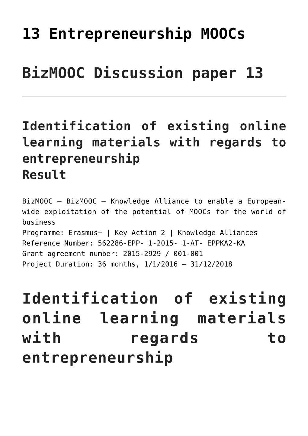 13 Entrepreneurship Moocs