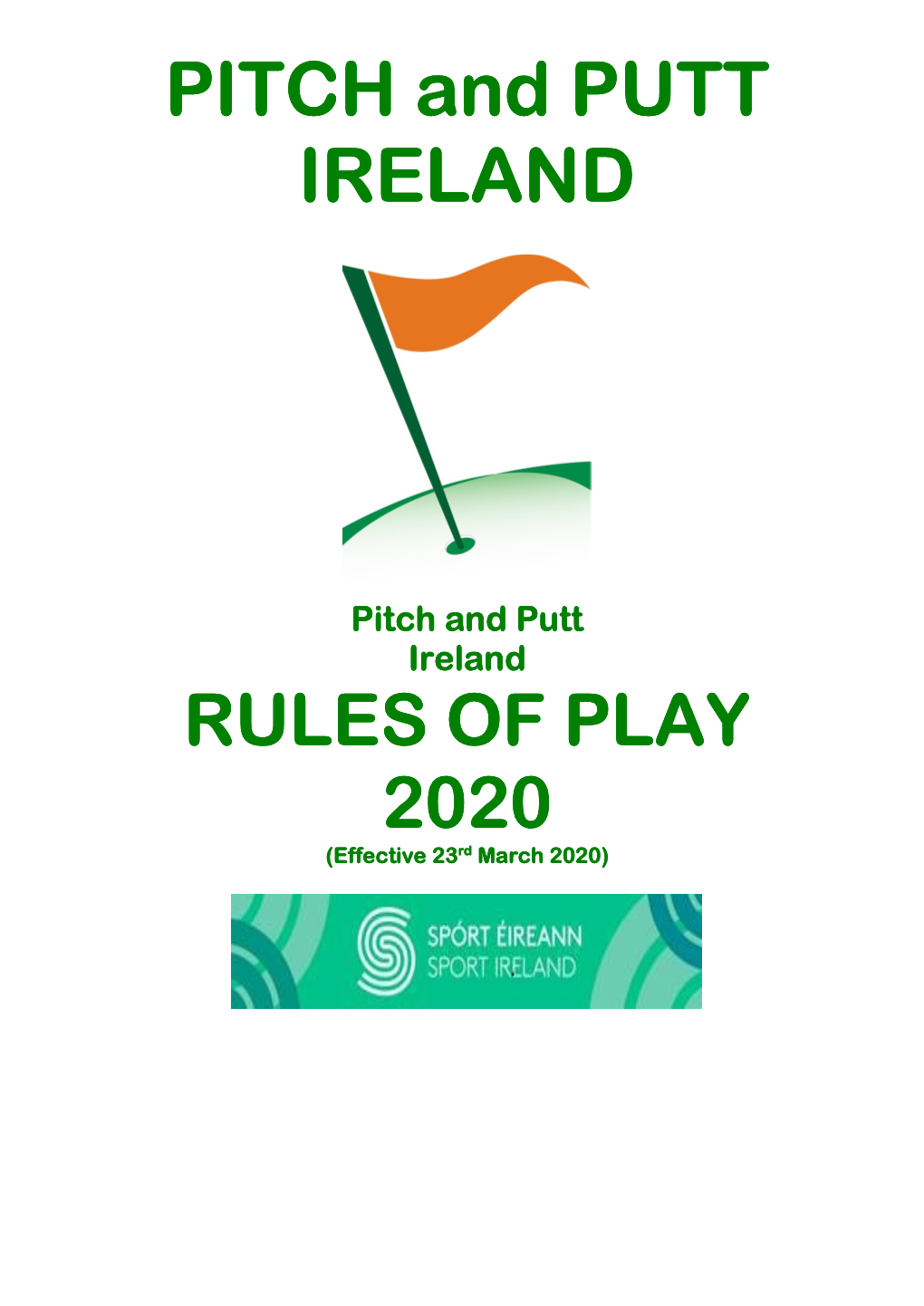 PITCH and PUTT IRELAND