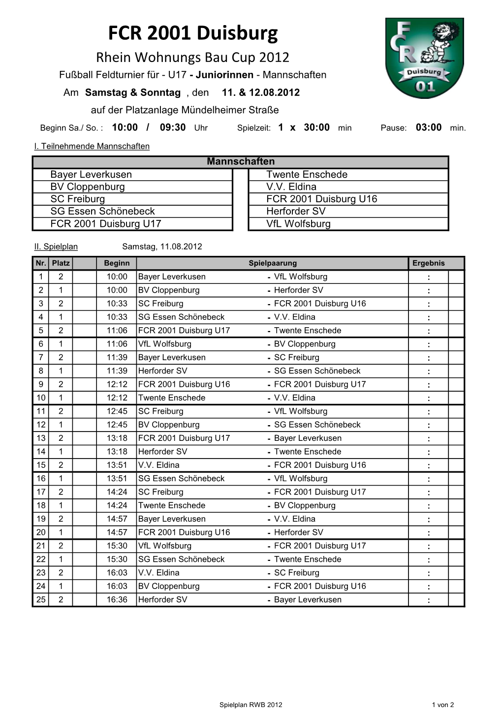 Spielplan RWB 2012 1 Von 2 II