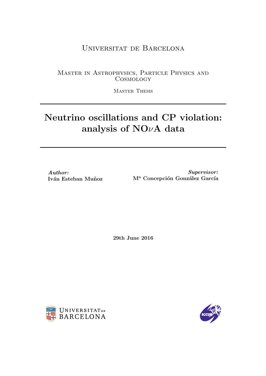 Neutrino Oscillations and CP Violation: Analysis of Noνa Data