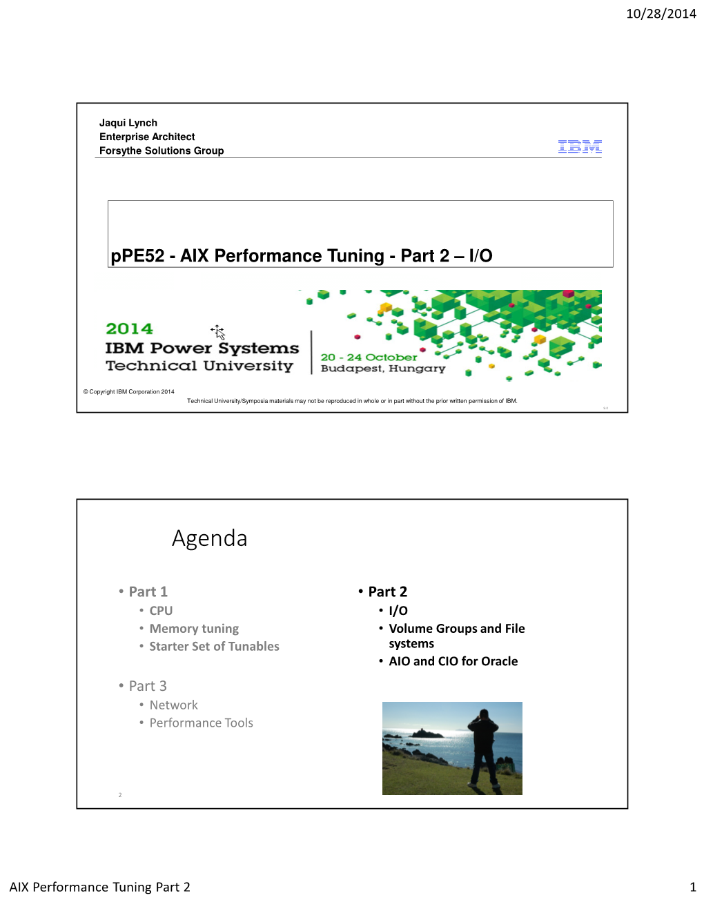 Ppe52 - AIX Performance Tuning - Part 2 – I/O