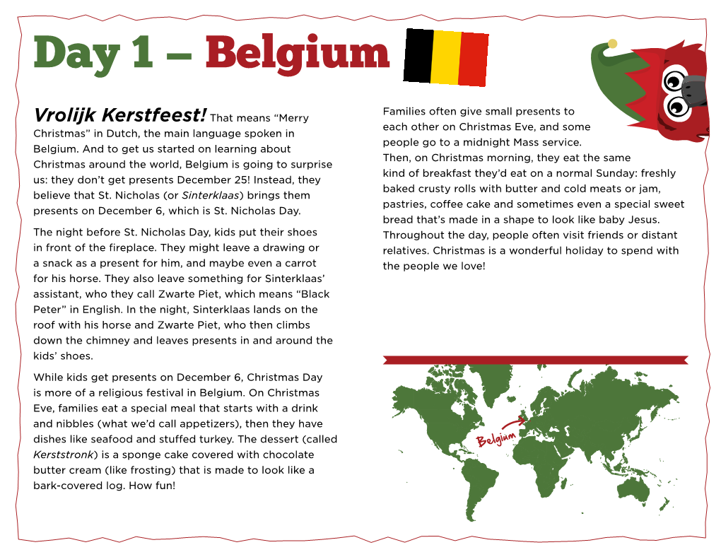 Day 1 — Belgium