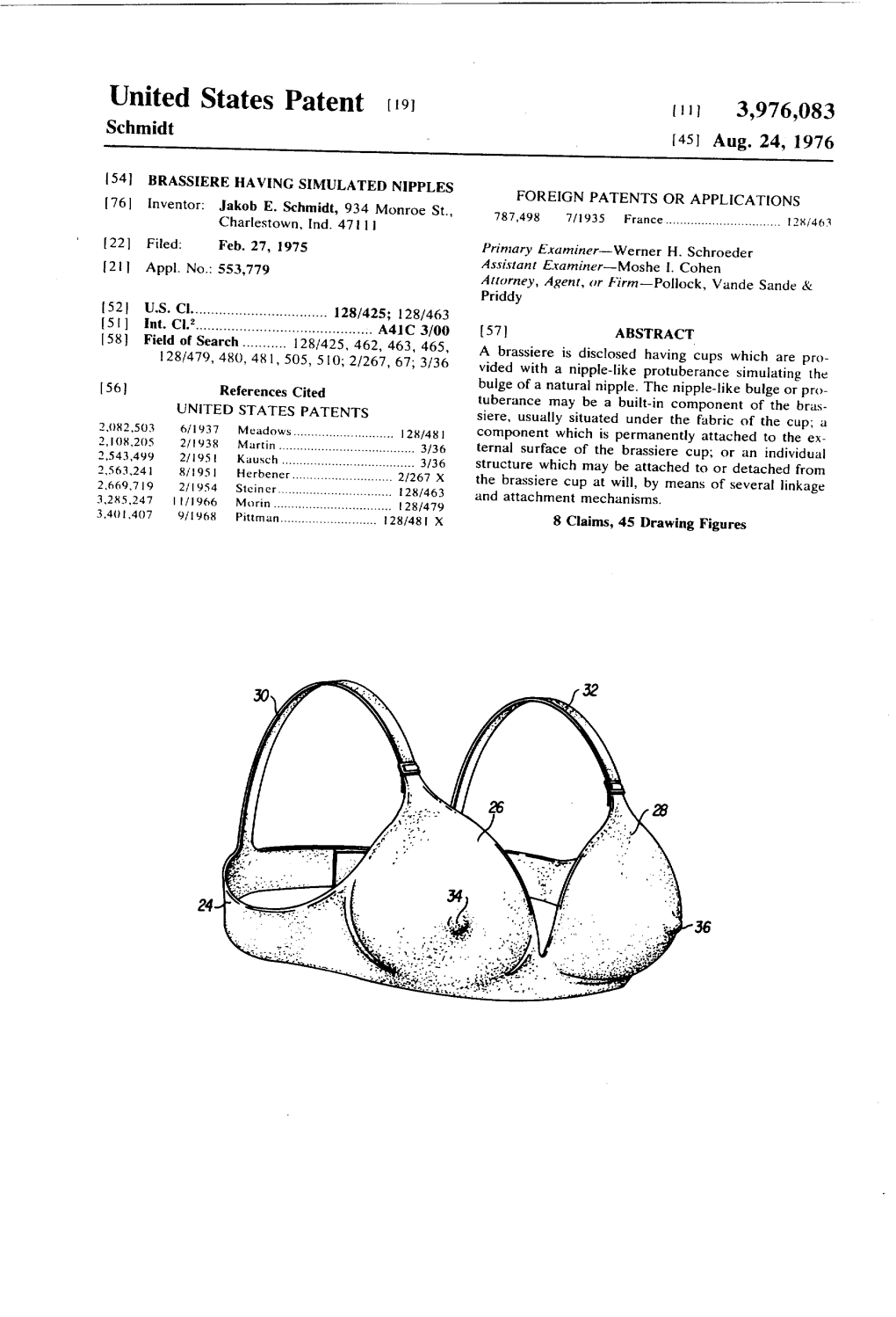 United States Patent (19) | 11, 3,976,083 Schmidt (45) Aug