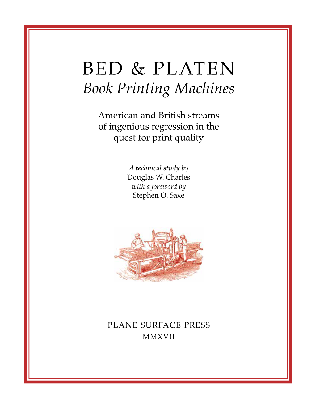 Bed & Platen Book Printing Machines