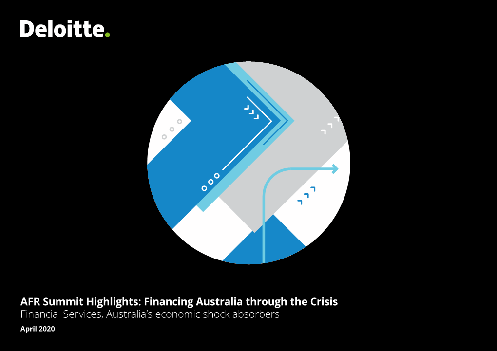 AFR Summit Highlights: Financing Australia Through the Crisis