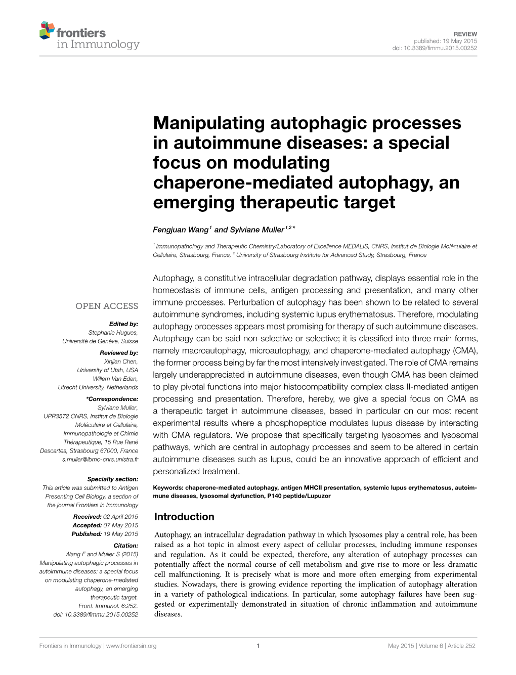 Manipulating Autophagic Processes in Autoimmune Diseases: a Special Focus on Modulating Chaperone-Mediated Autophagy, an Emerging Therapeutic Target