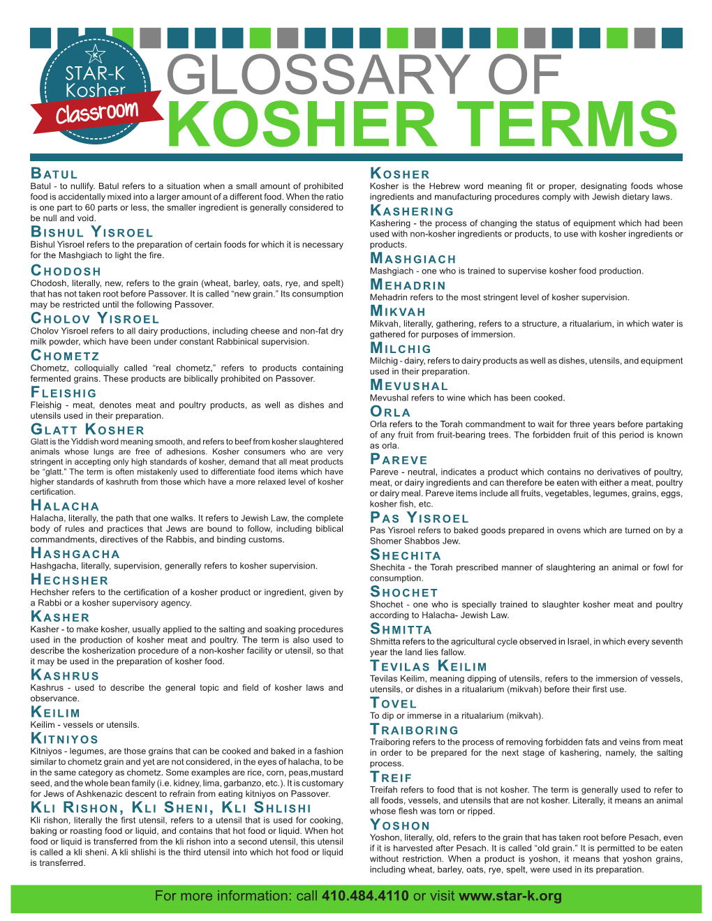 KOSHER TERMS B at U L K O S H E R Batul - to Nullify