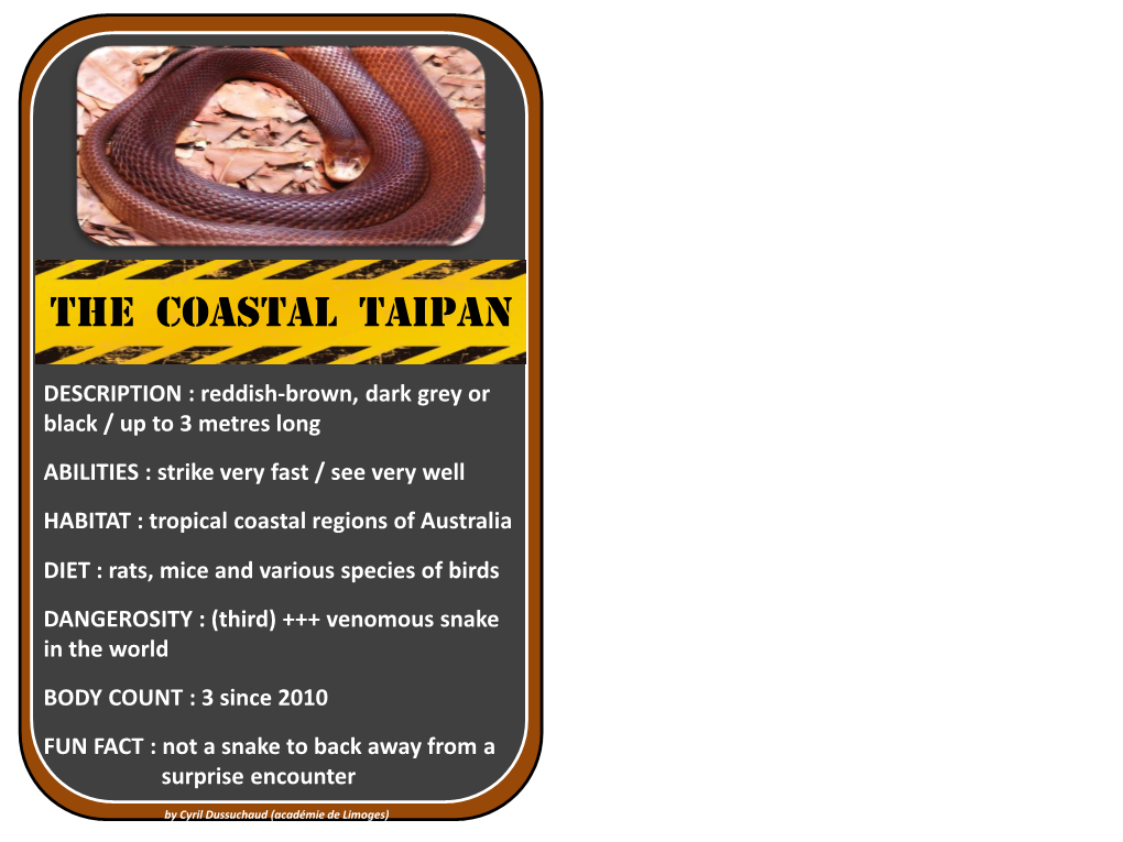 Tropical Coastal Regions of Australia DIET