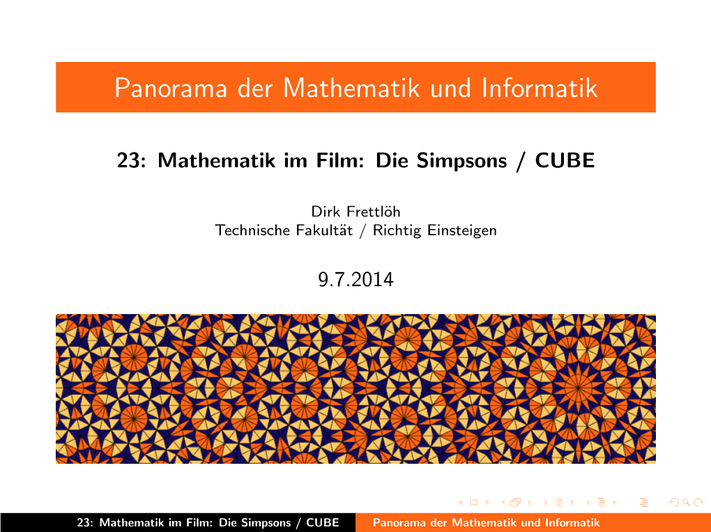 Panorama Der Mathematik Und Informatik