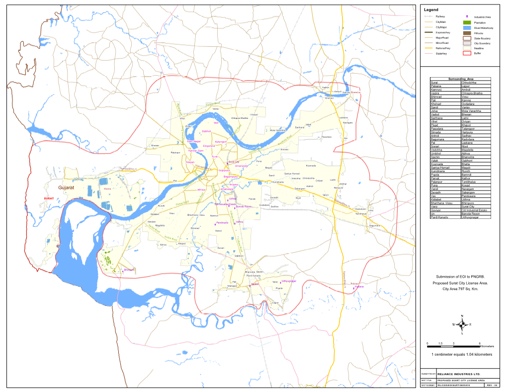 Map Title Proposed Suart City License Area