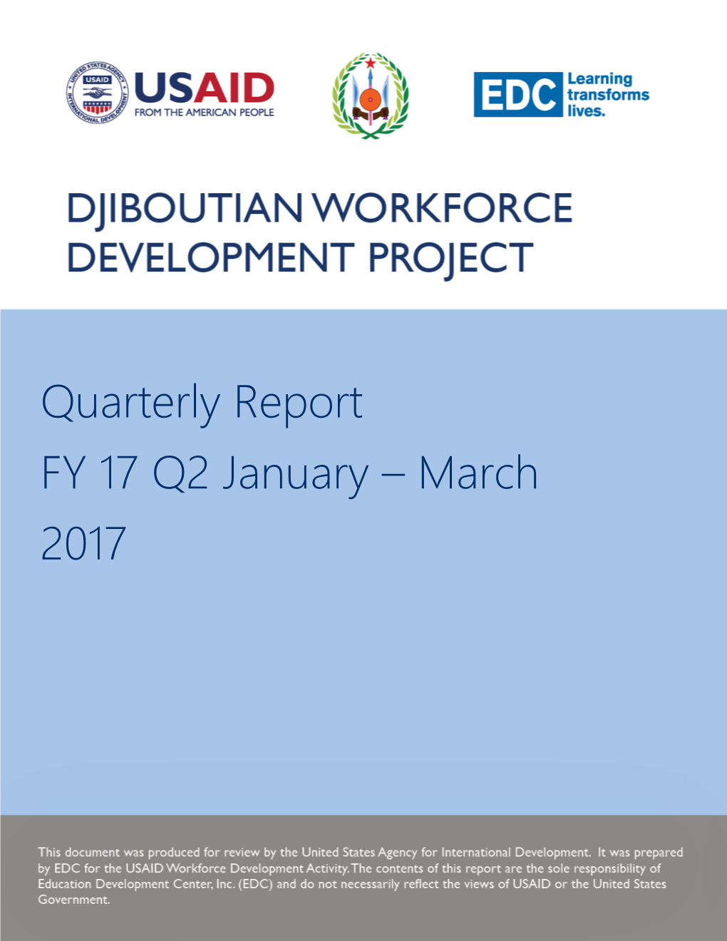 Quarterly Report FY 17 Q2 January – March 2017