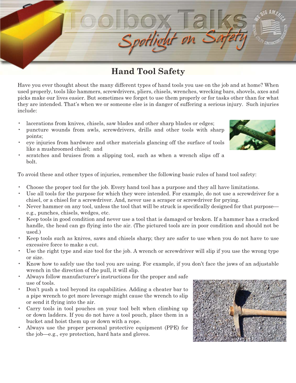 Hand Tool Safety.Indd