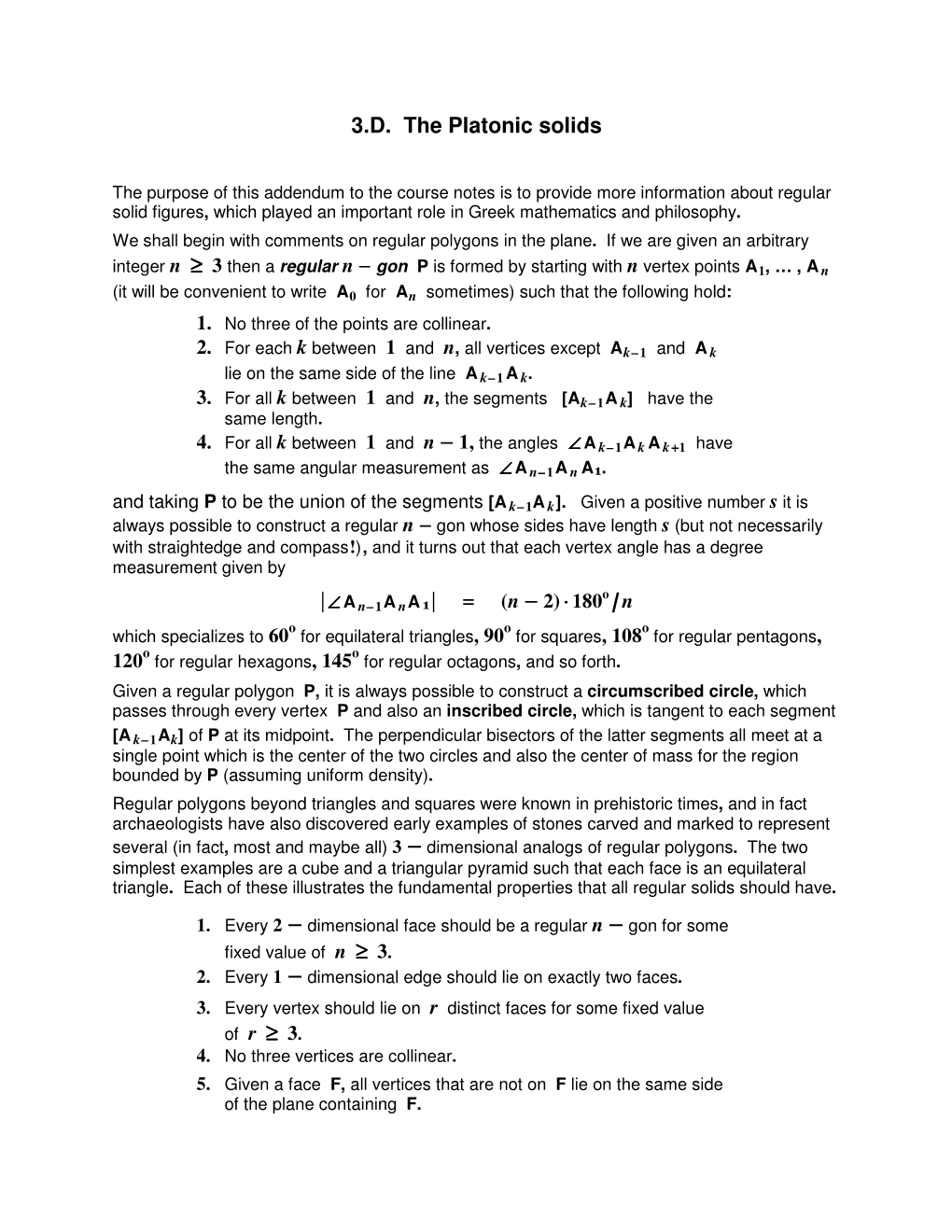 3.D. the Platonic Solids of R ≥ 3