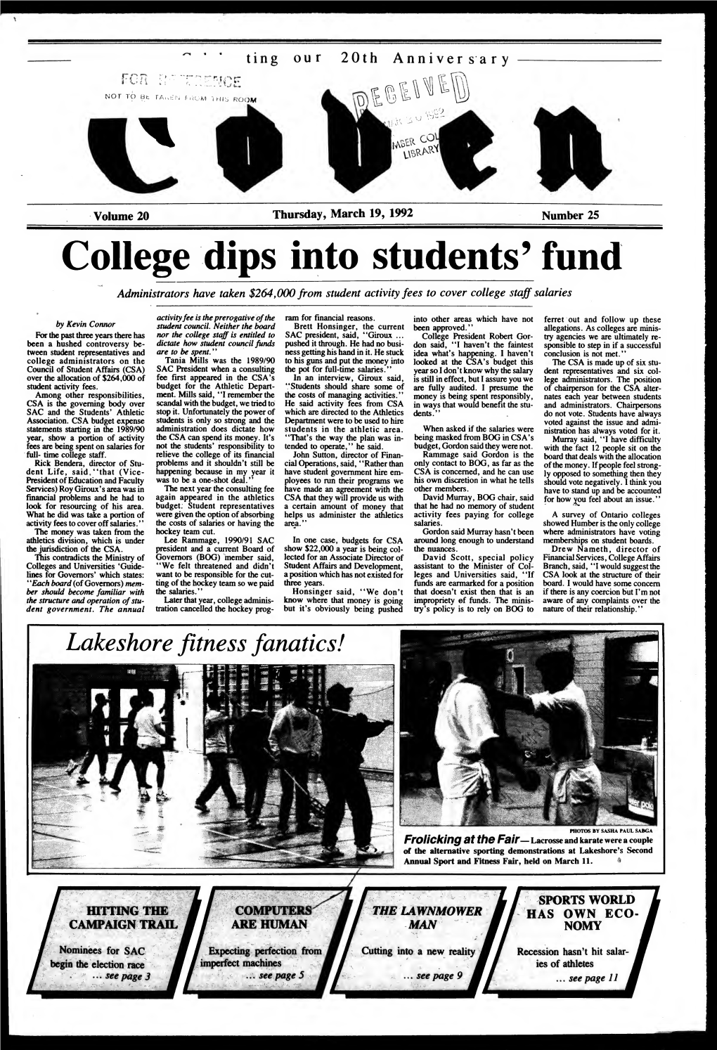College Dips Into Students* Fund