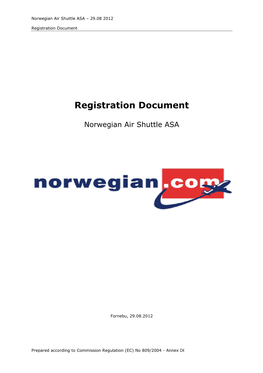 Registration Document