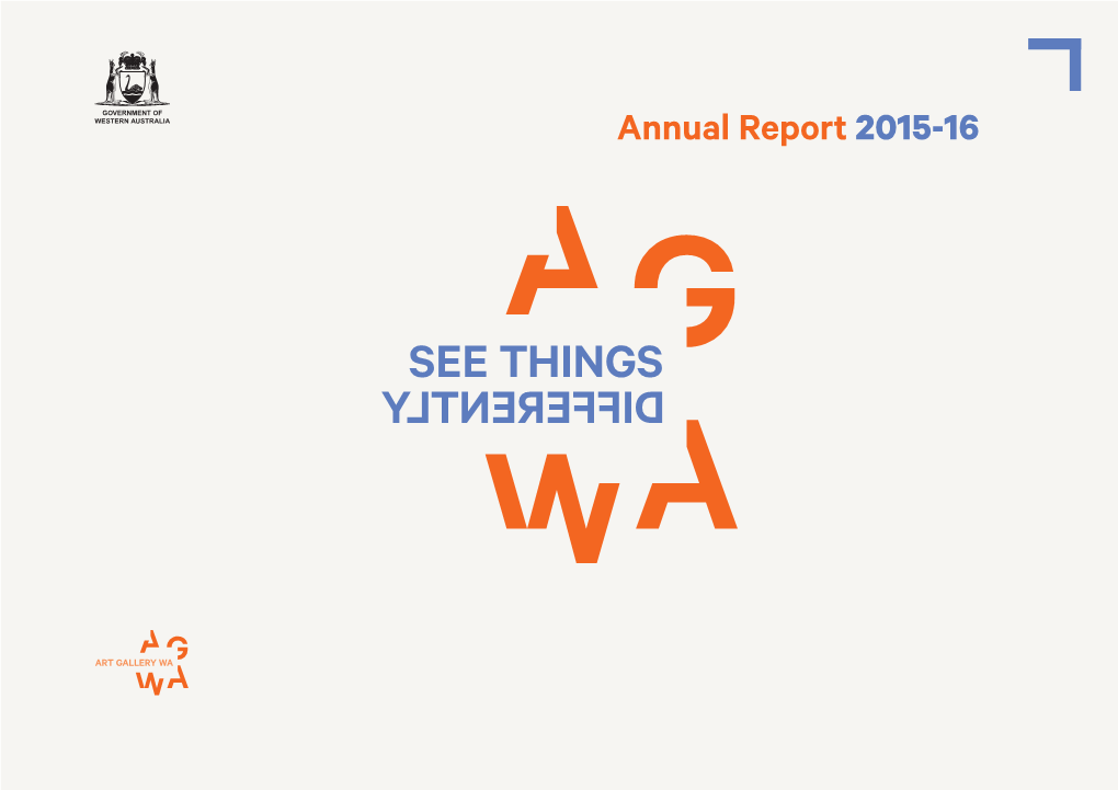 Annual Report 2015-16 Art Gallery of Western Australia