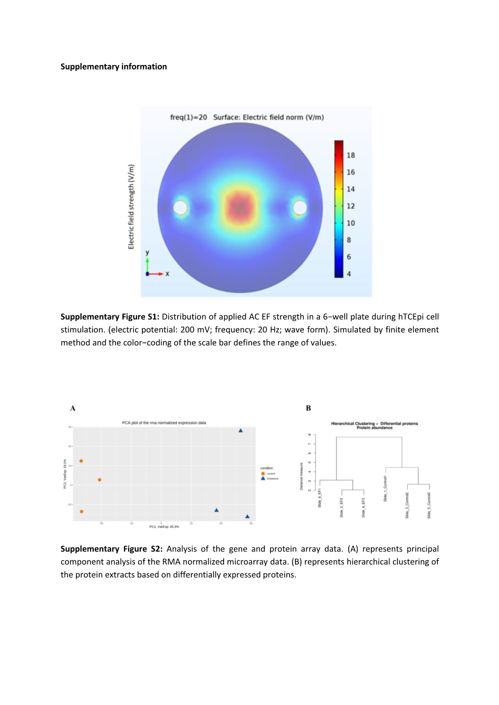 Distribution of Applied AC EF Strength in a 6−Well Plate During Htcepi Cell Stimulation